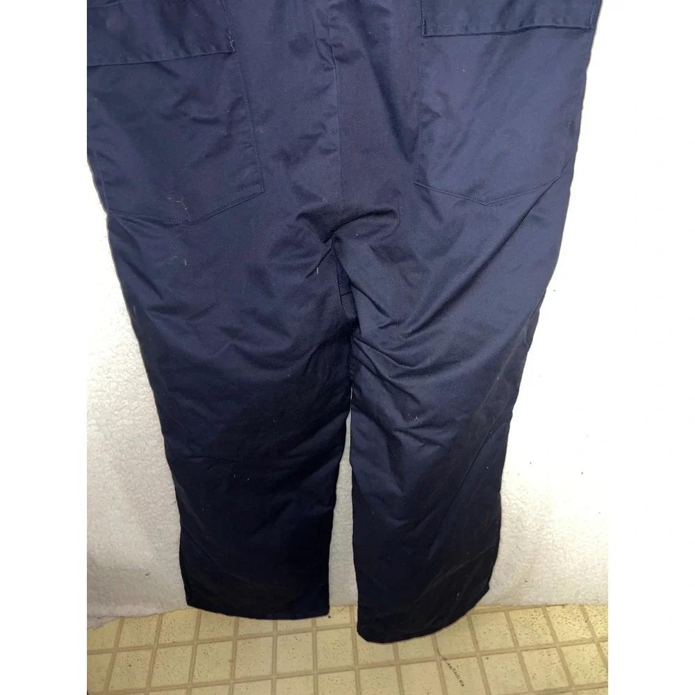 Riverside Budweiser Insulated Coveralls Men XL Navy Quilted Lined vtg Y2k nascar